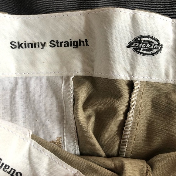 Dickies Skinny Straight Khaki Chino Work Pant Size 33 - Picture 12 of 12